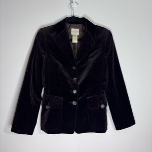 Vintage CELINE Paris Velvet Blazer FR 38 (US 6) Made in France Quiet Luxury